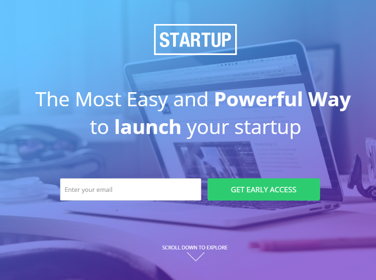 Startups Instapage Landing Page Templates
