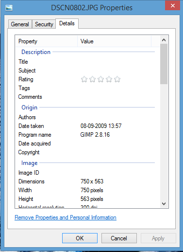 To know date when the picture was taken