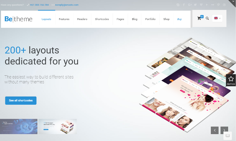 BeTheme HTML5 Template