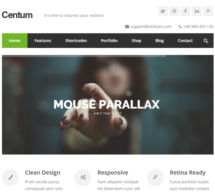 Centum HTML5 Template