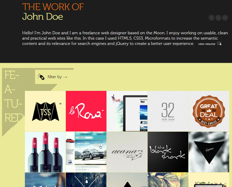 Folio No.1 HTML5 Template Folio No.1 HTML5 Template