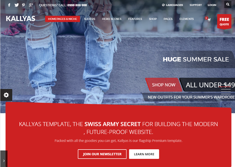 KALLYAS HTML5 Template