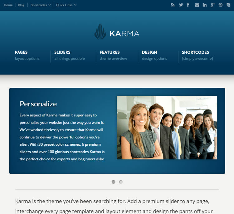 Karma HTML5 Template