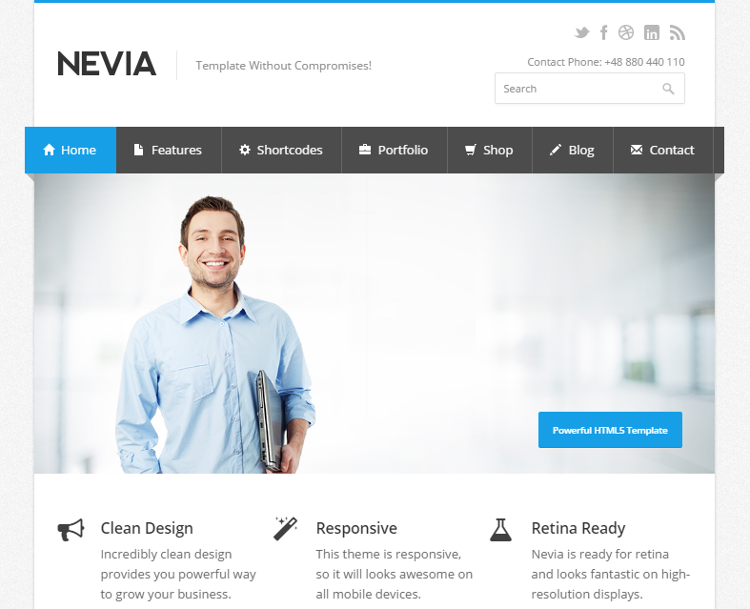 Nevia HTML5 Template