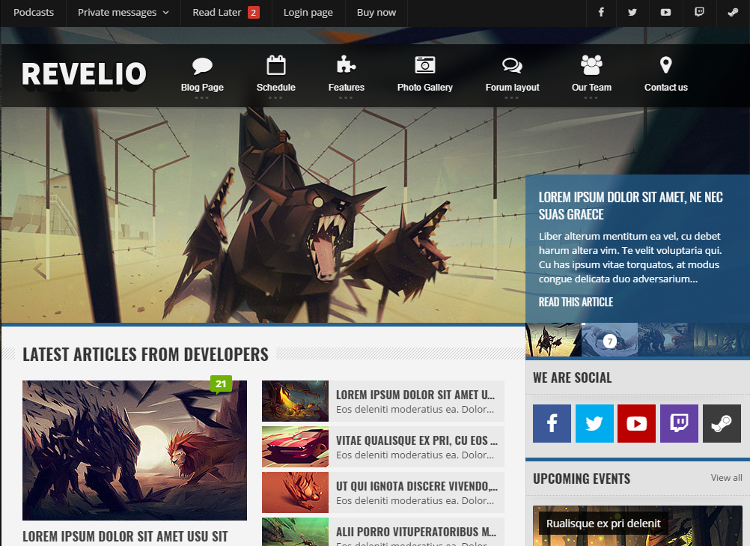 Revelio HTML5 Template