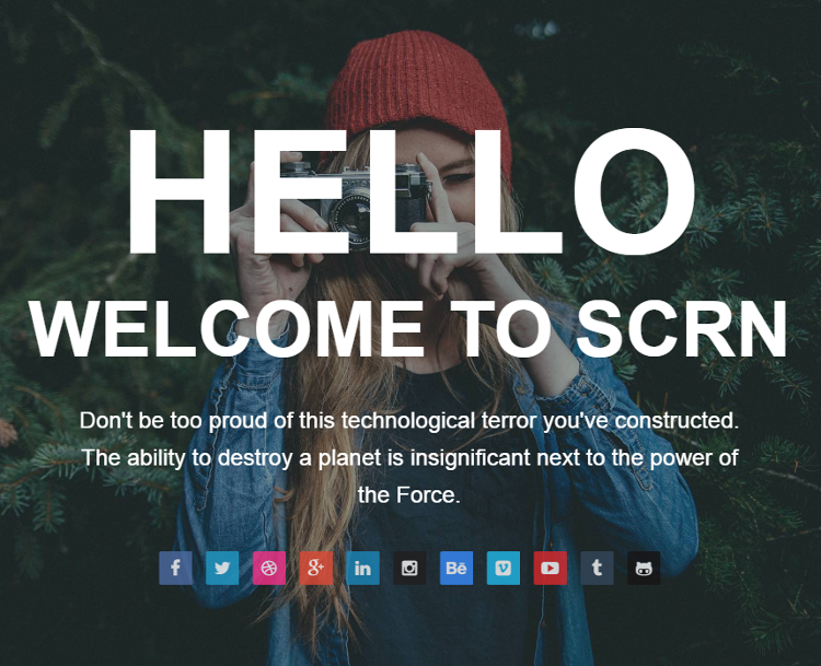 SCRN HTML5 Template SCRN HTML5 Template