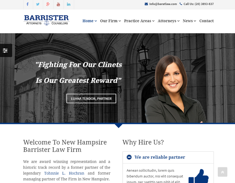 Barrister HTML5 Template Barrister HTML5 Template