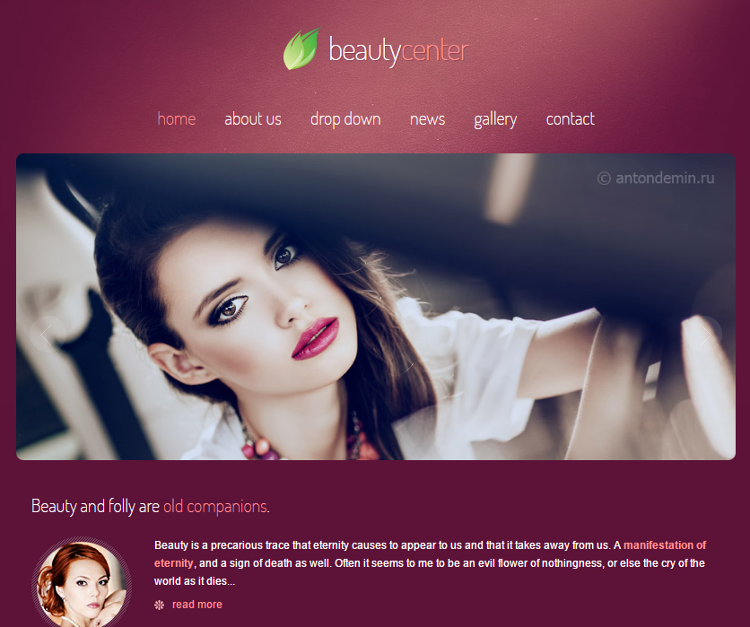 Beauty Center HTML5 Template Beauty Center HTML5 Template