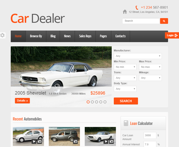 Top 5 Car Dealer, Automotive, Auto Sales HTML5 Templates