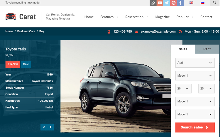 Top 5 Car Dealer, Automotive, Auto Sales HTML5 Templates