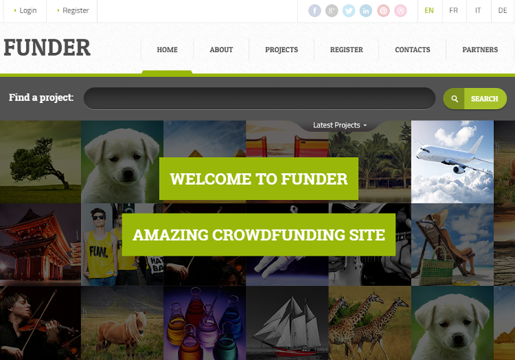 FUNDER HTML5 Template