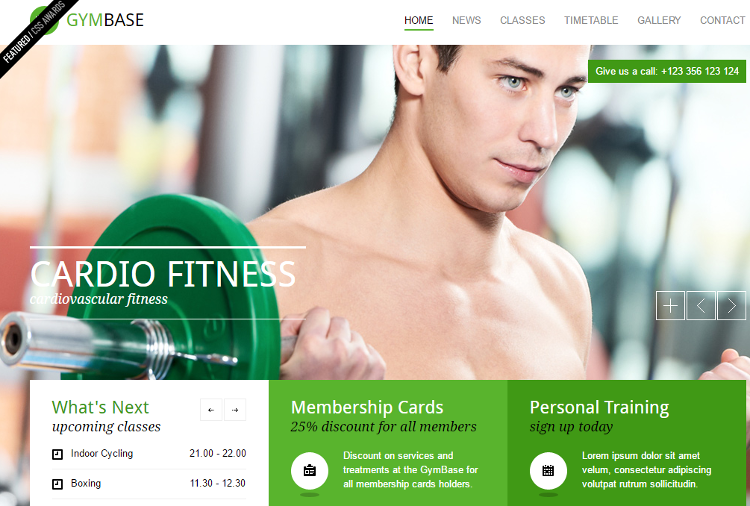 GymBase HTML5 Template