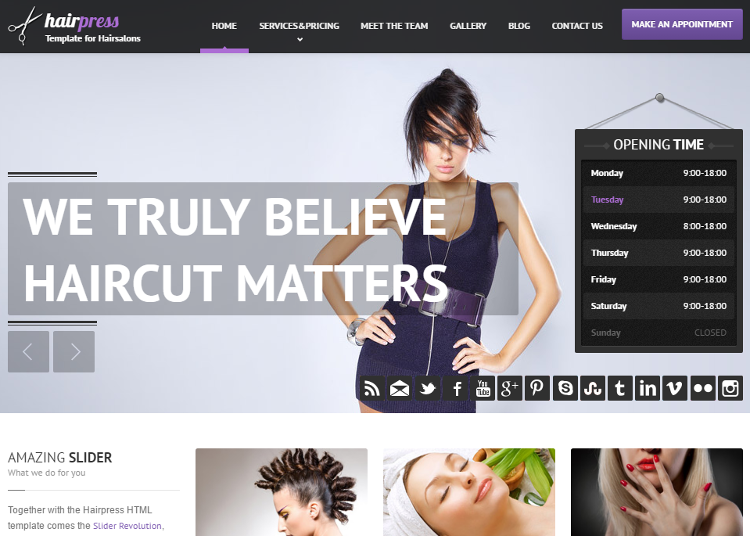 Hairpress HTML5 Template Hairpress HTML5 Template