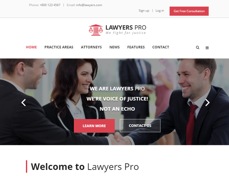 Lawyer Pro HTML5 Template Lawyer Pro HTML5 Template