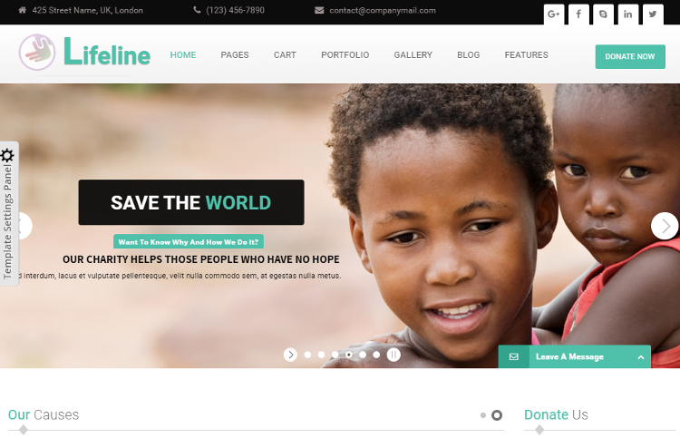 Lifeline HTML5 Template