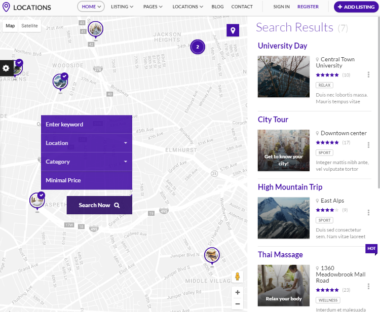 Locations HTML5 Template Locations HTML5 Template