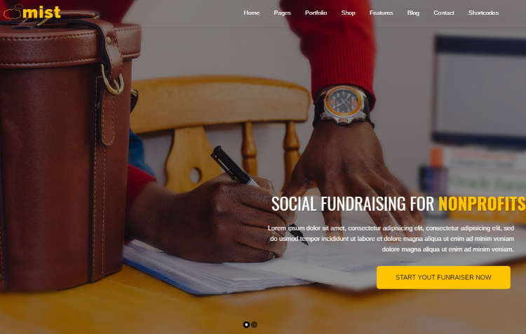 Mist Charity HTML5 Template