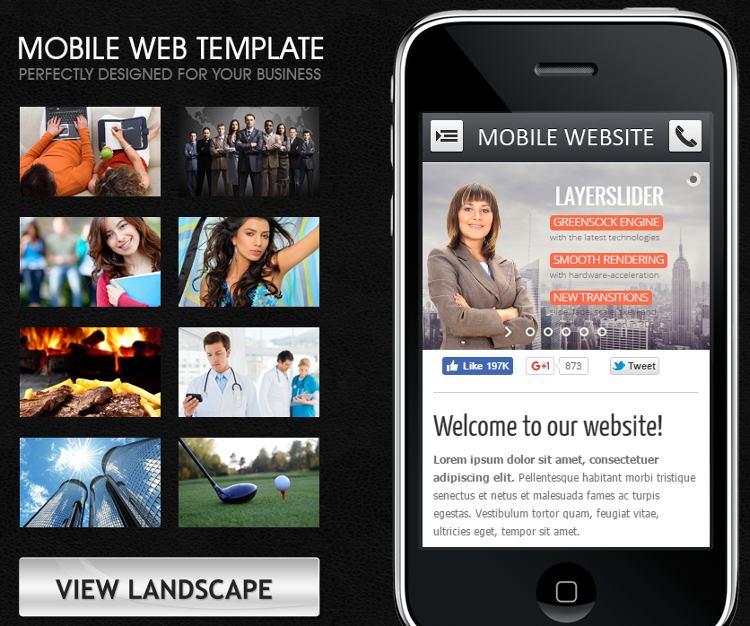 Mobile & Tablet HTML5 Template Mobile & Tablet HTML5 Template