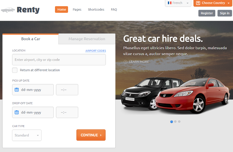 Renty HTML5 Template Renty HTML5 Template