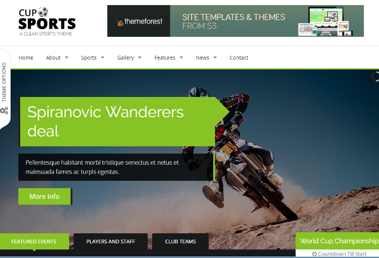 Sports Cup HTML5 Template Sports Cup HTML5 Template