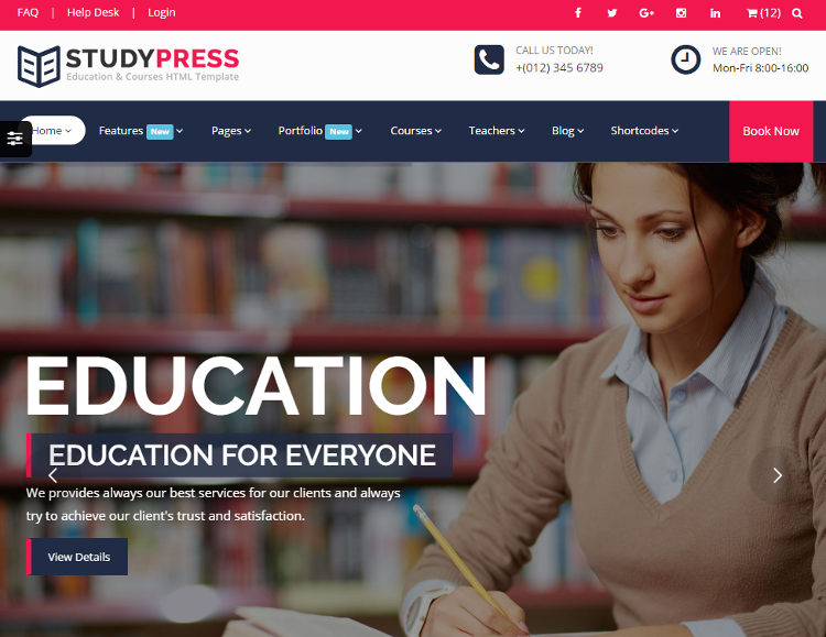 StudyPress HTML5 Template