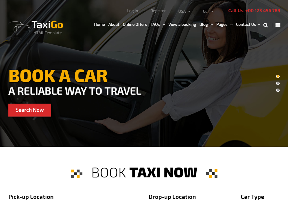 TaxiGo HTML5 Template TaxiGo HTML5 Template