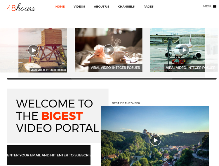 48Hours Video Sharing HTML5 Template 48Hours Video Sharing HTML5 Template