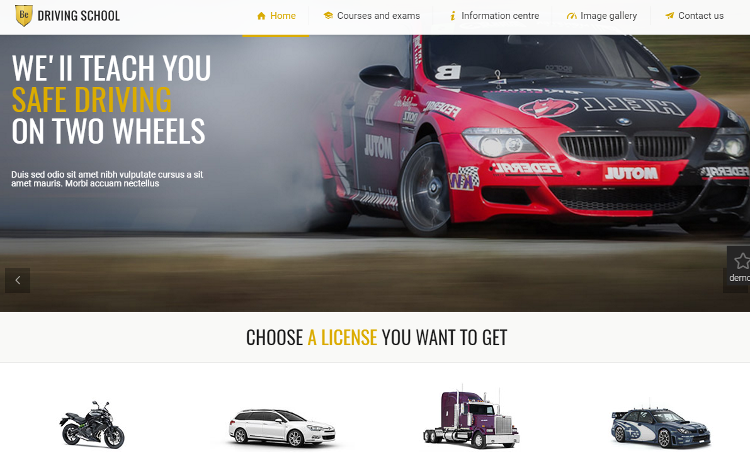BeTheme Driving School HTML5 Template