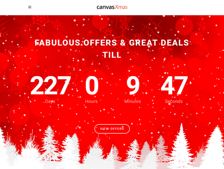 Canvas Christmas HTML5 Template