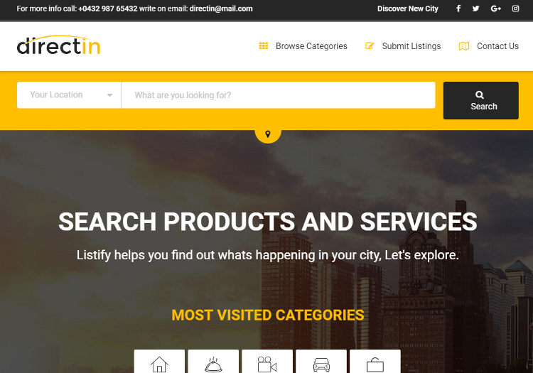 DirectIn HTML5 Template DirectIn HTML5 Template