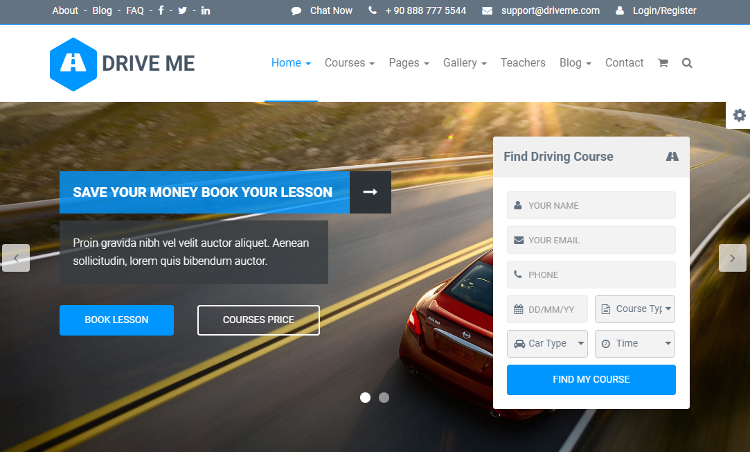Driveme HTML5 Template