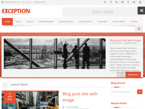 Top 5 News, Newspaper, Magazine Layout HTML5 Templates