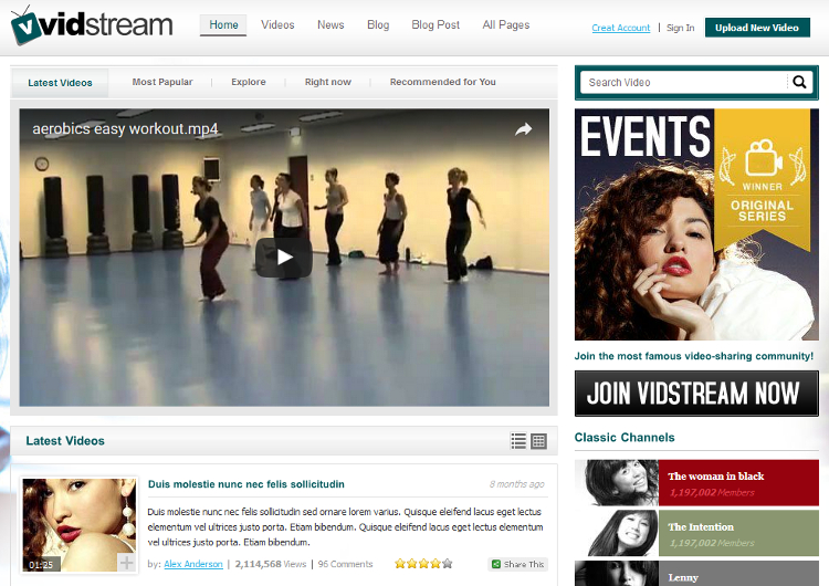 Film Streaming HTML5 Template Film Streaming HTML5 Template