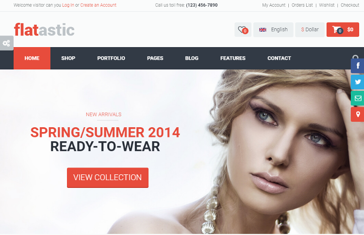 Flatastic Shop Drupal Theme