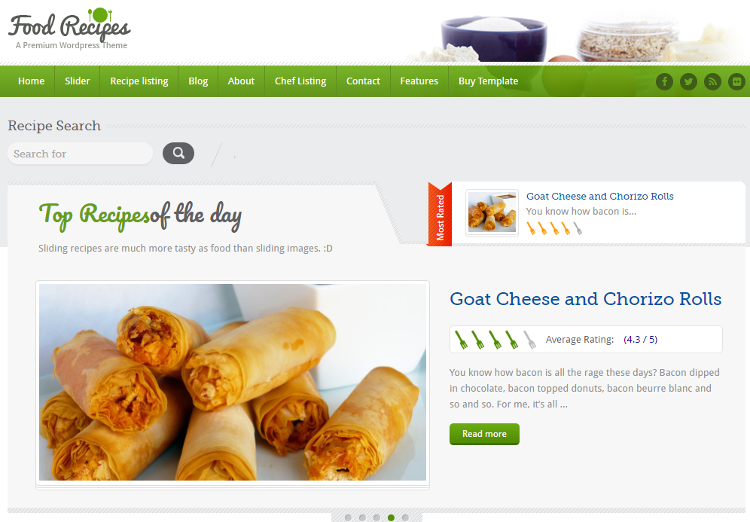 Food Recipes HTML5 Template Food Recipes HTML5 Template