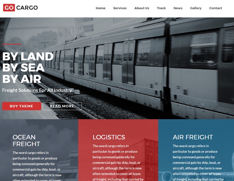 GoCargo HTML5 Template