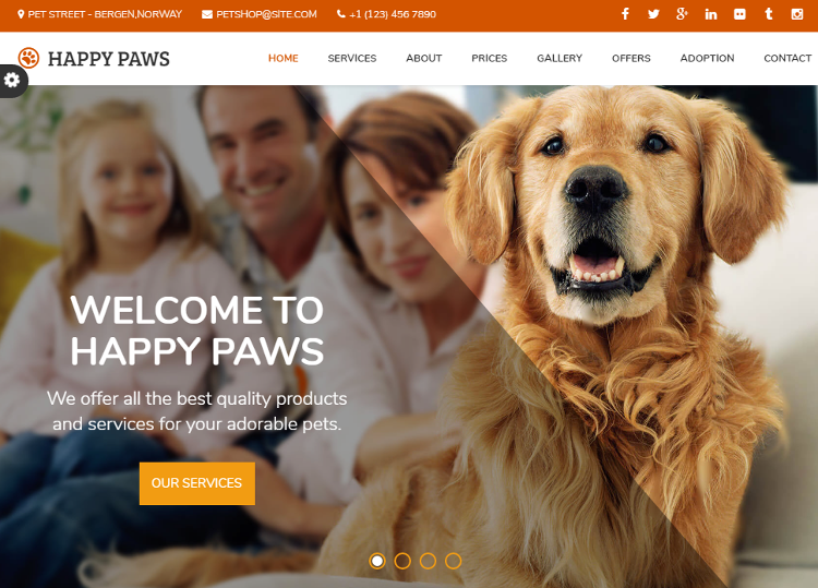 Happy Paws HTML5 Template