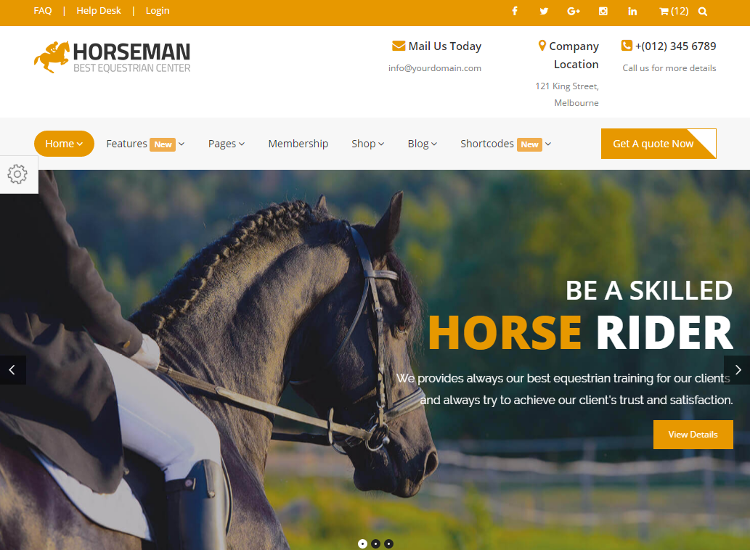 Horseman HTML5 Template Horseman HTML5 Template