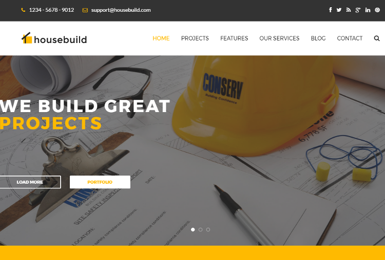 Housebuild HTML5 Template Housebuild HTML5 Template