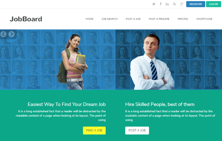 JobBoard HTML5 Template