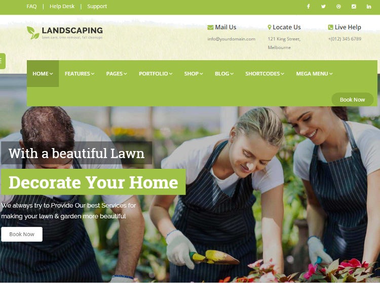 Landscaping HTML5 Template Landscaping HTML5 Template