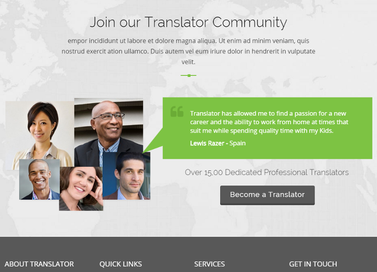 Language Translation Service, Translator HTML5 Template