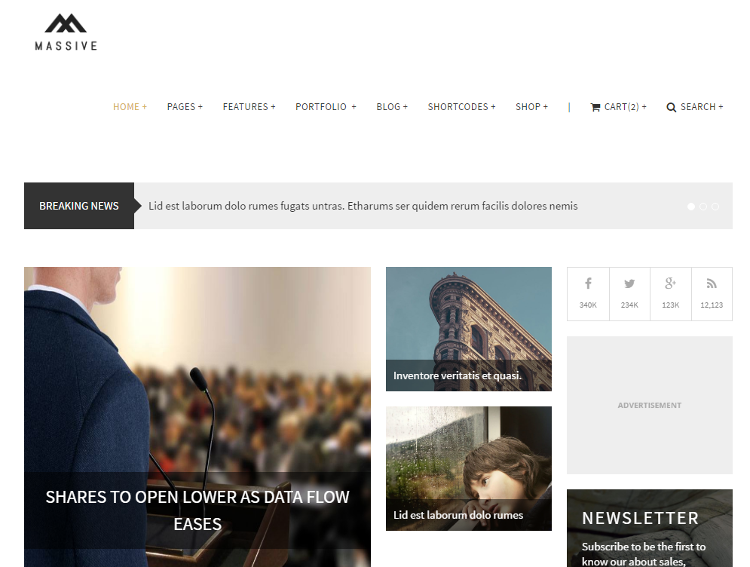 Massive Magazine HTML5 Template Massive Magazine HTML5 Template