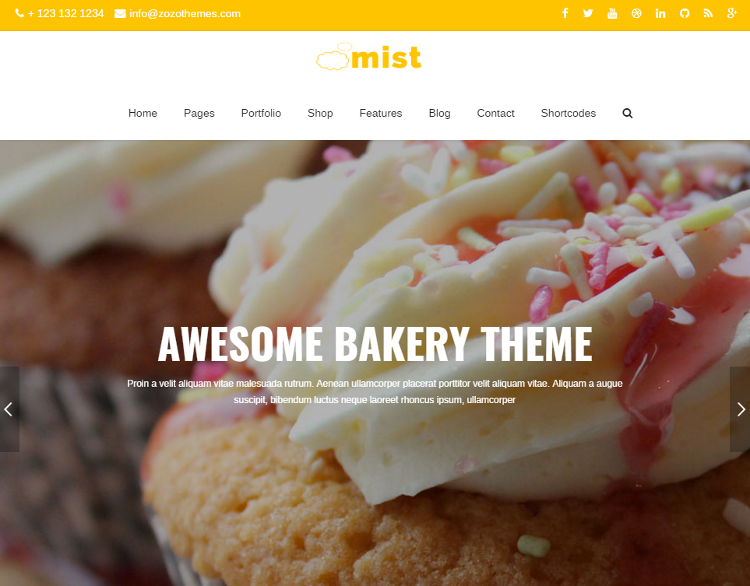 Mist Bakery HTML5 Template