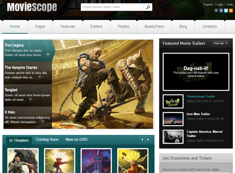 MovieScope HTML5 Template