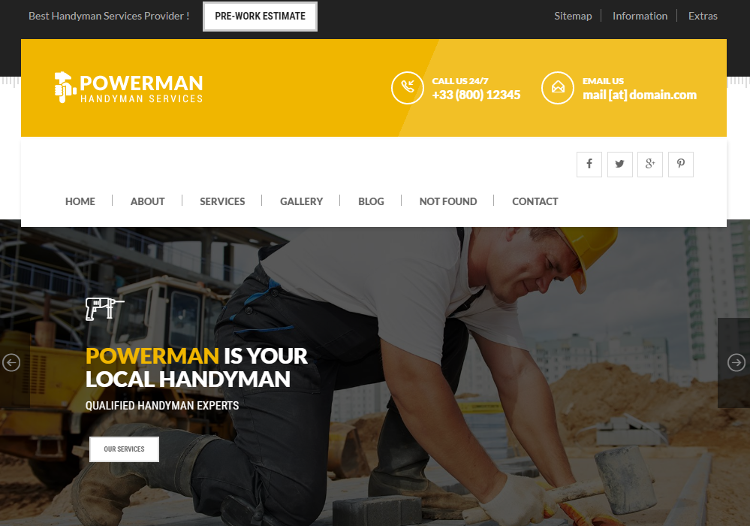 POWERMAN HTML5 Template