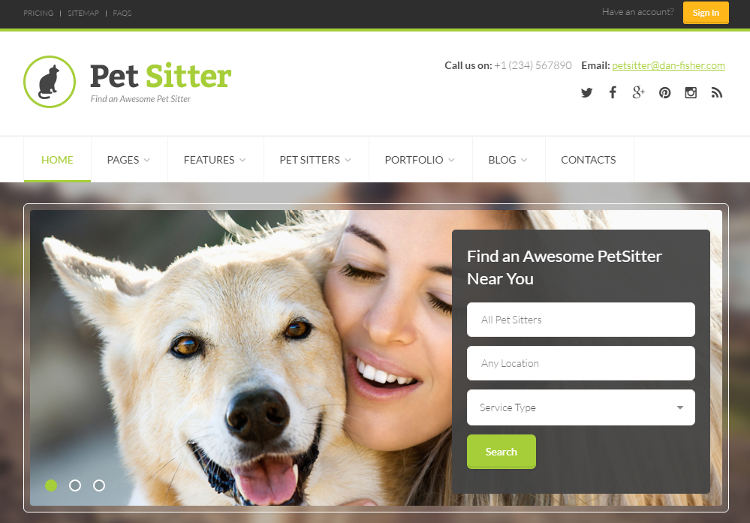 Pet Sitter HTML5 Template