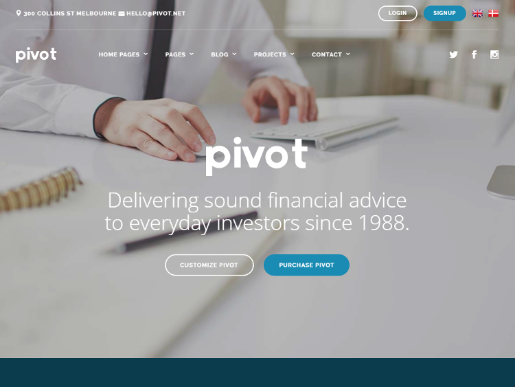 Pivot Consulting HTML5 Template Pivot Consulting HTML5 Template