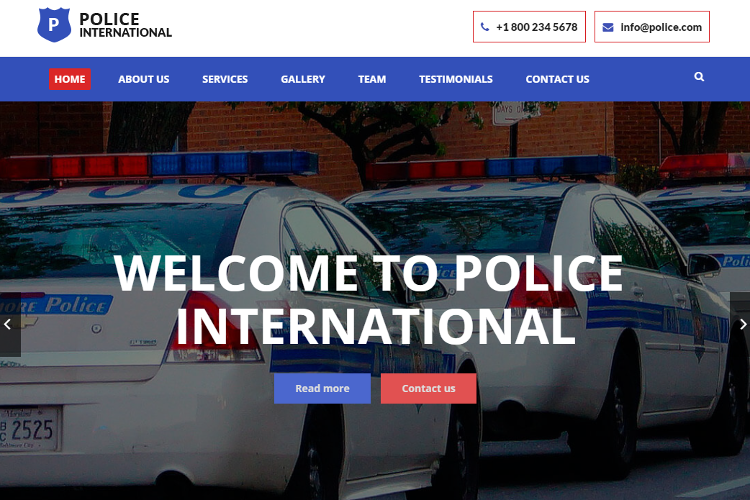 Police HTML5 Template Police HTML5 Template