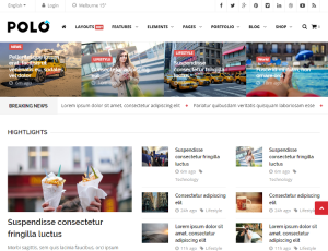 Top 5 News, Newspaper, Magazine Layout HTML5 Templates